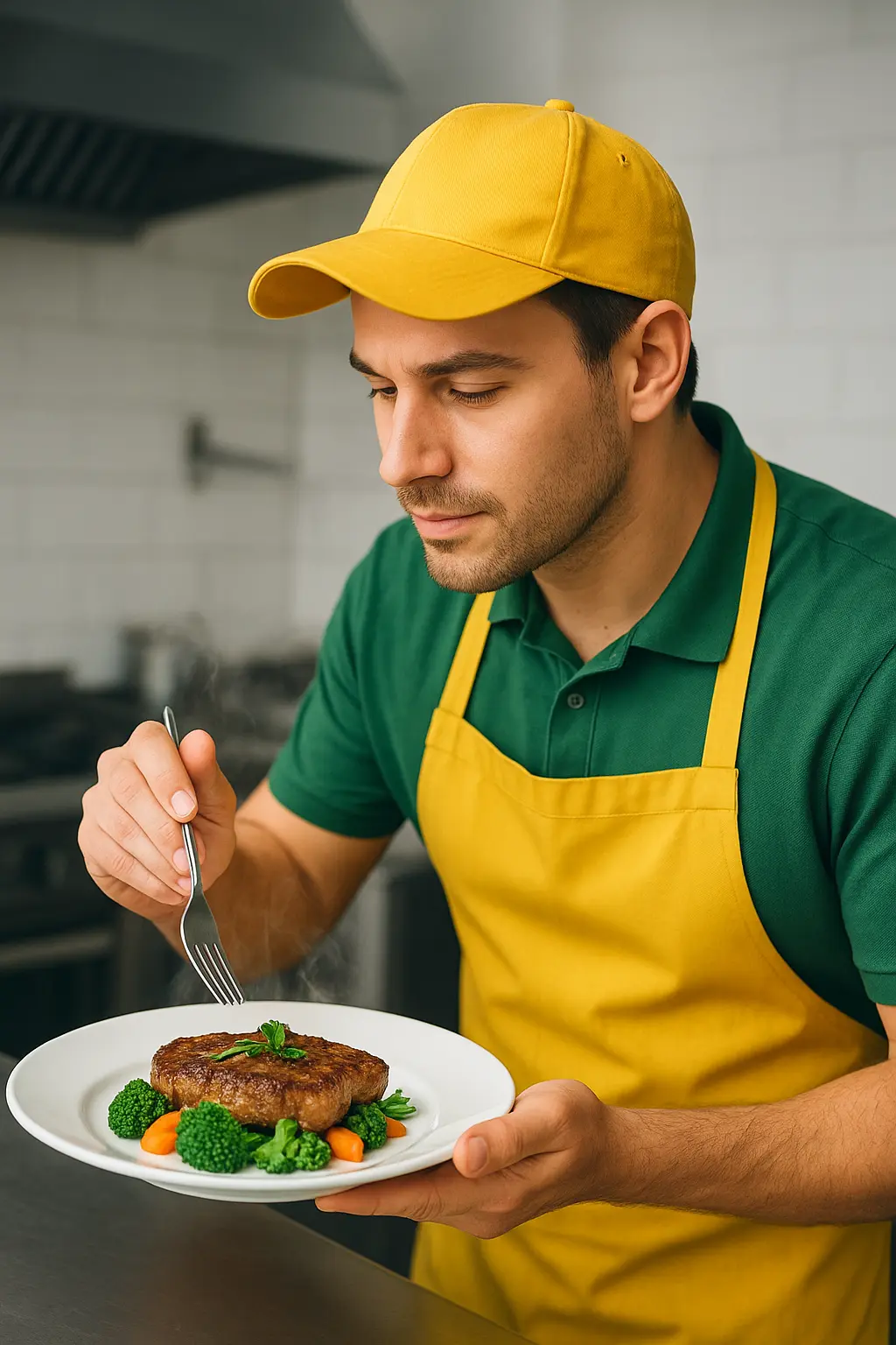 سرآشپز با غذا