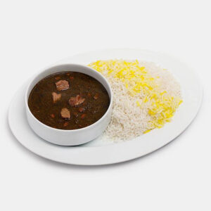 چلو خورشت قرمه سبزی